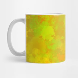 Yellow abstract rainbow Mug